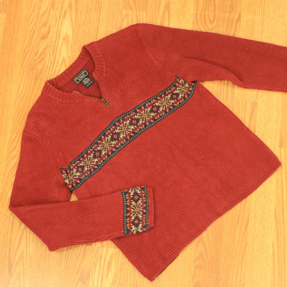 Abercrombie & Fitch Crimson Knit Sweater